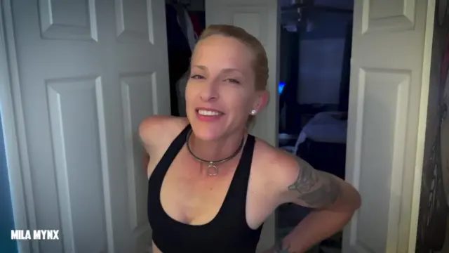 Gym Girl Desperation: Begging Daddy to Piss